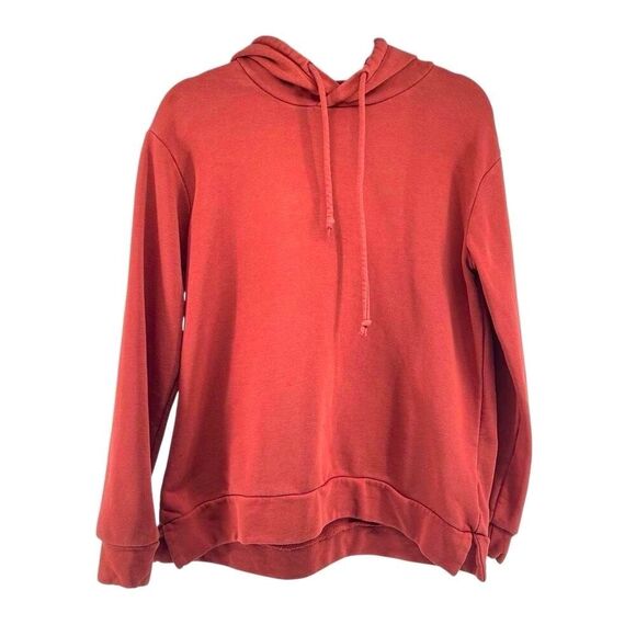 Chaser Women’s Oversized Pullover Hoodie Sweatshirt Small Rust Orange Cotton - Picture 13 of 13